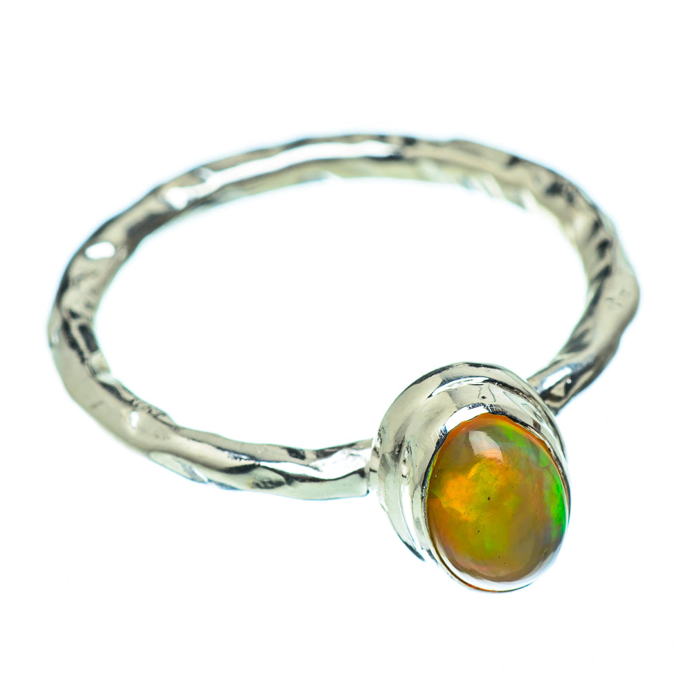 Ethiopian Opal Rings handcrafted by Ana Silver Co - RING48321