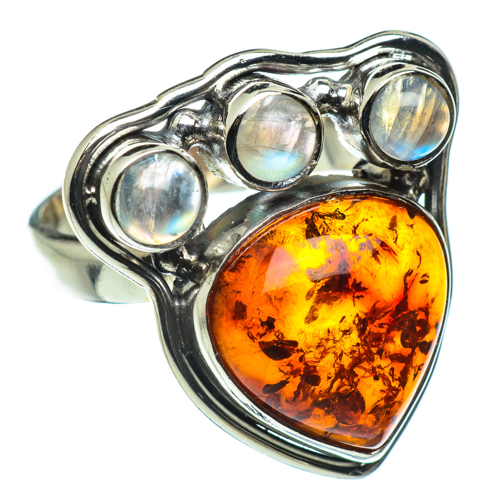 Baltic Amber Rings handcrafted by Ana Silver Co - RING48337