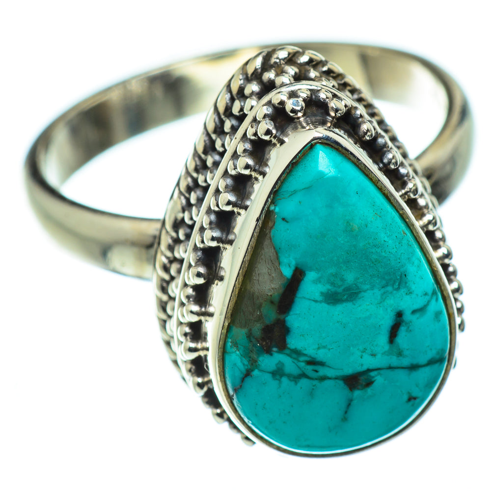 Tibetan Turquoise Rings handcrafted by Ana Silver Co - RING48364