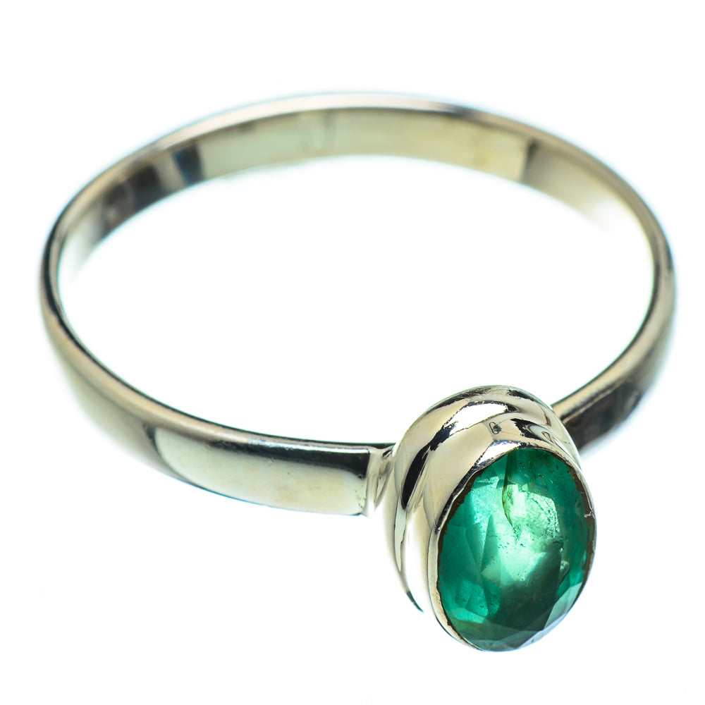 Zambian Emerald Rings handcrafted by Ana Silver Co - RING48368