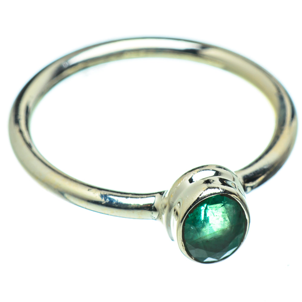 Zambian Emerald Rings handcrafted by Ana Silver Co - RING48460