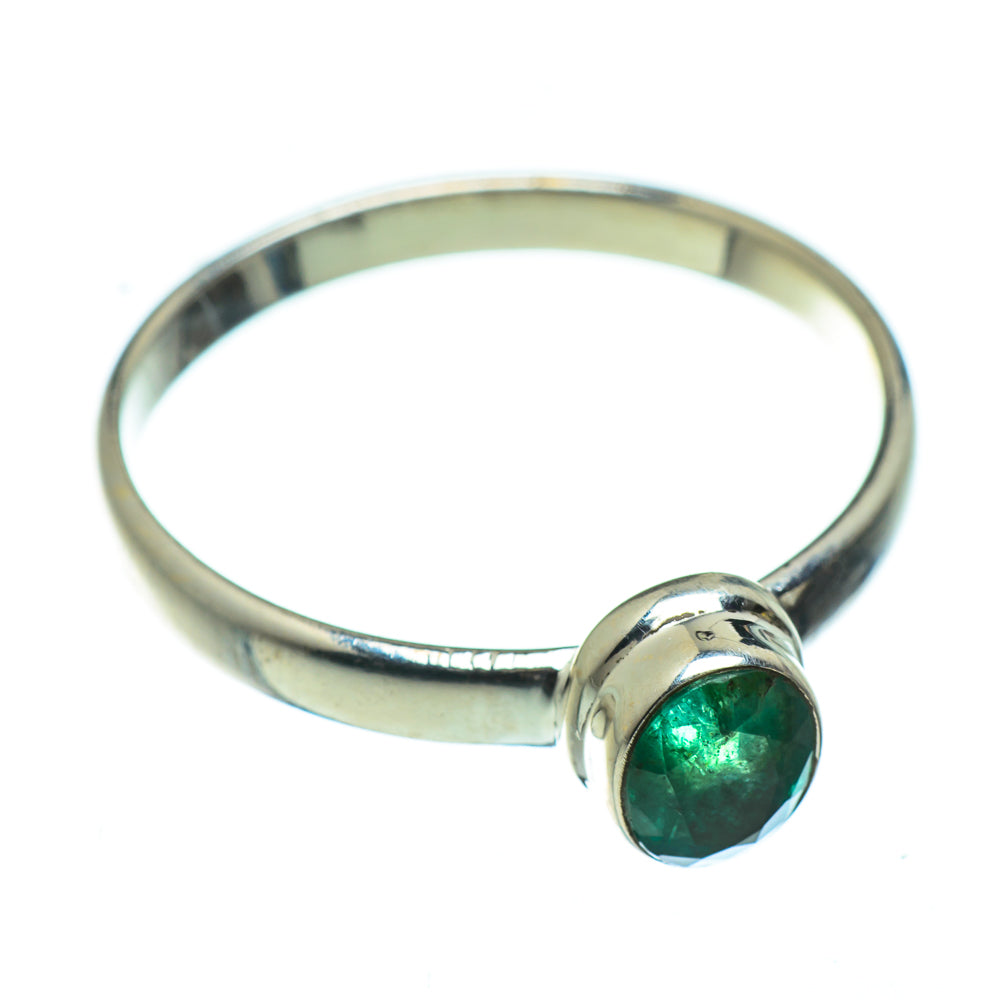 Zambian Emerald Rings handcrafted by Ana Silver Co - RING48489