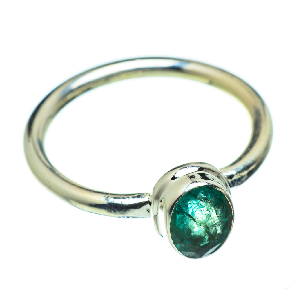 Zambian Emerald Rings handcrafted by Ana Silver Co - RING48517