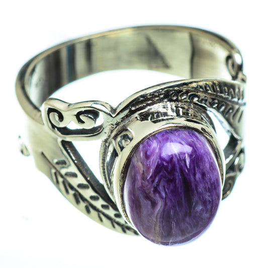 Charoite Rings handcrafted by Ana Silver Co - RING48527