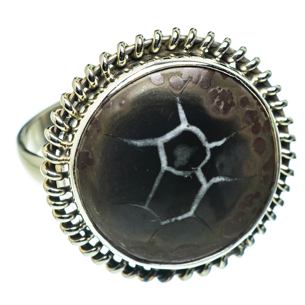 Septarian Geode Rings handcrafted by Ana Silver Co - RING48616