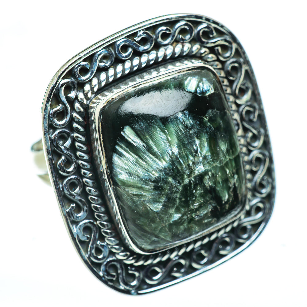 Seraphinite Rings handcrafted by Ana Silver Co - RING48634