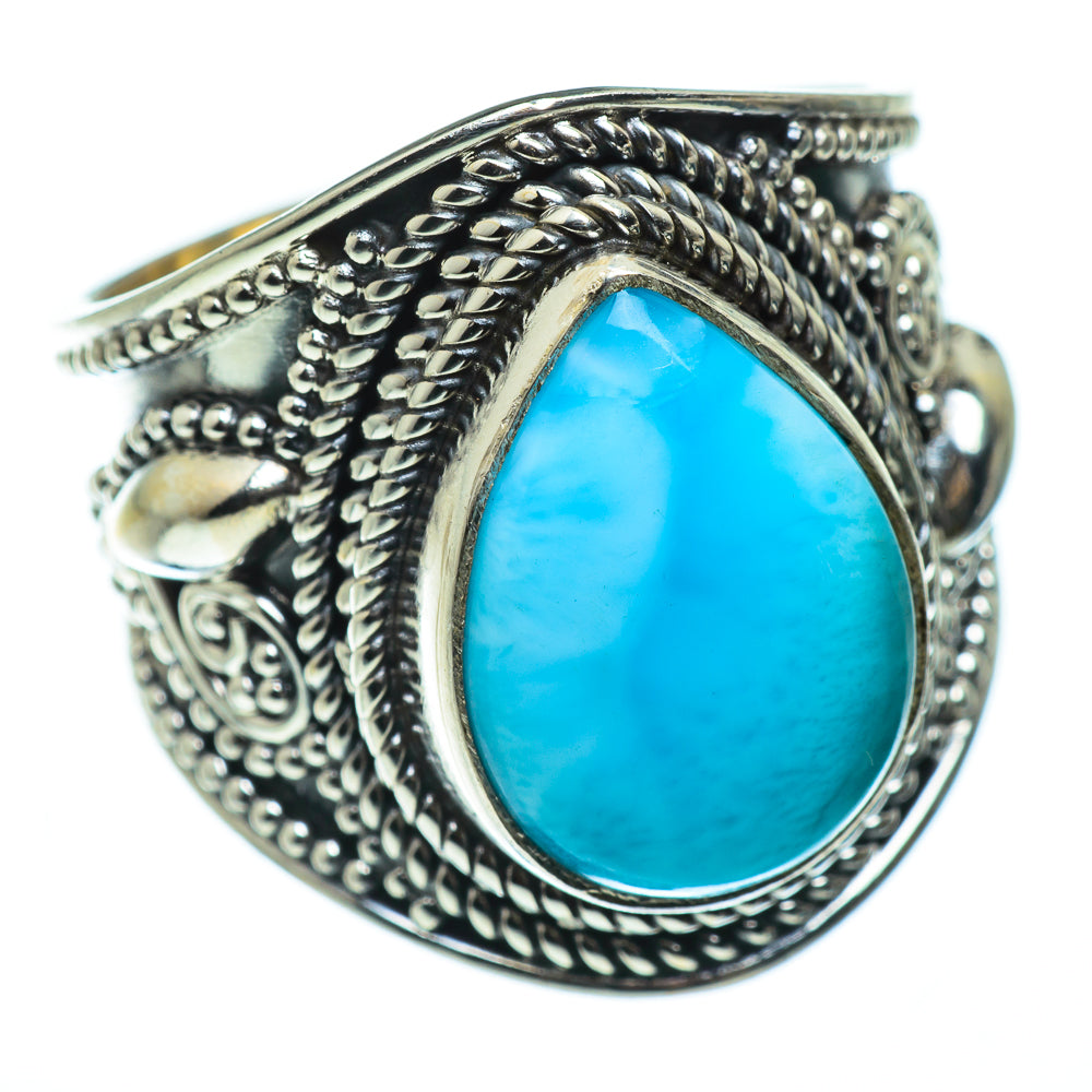 Larimar Rings handcrafted by Ana Silver Co - RING48698