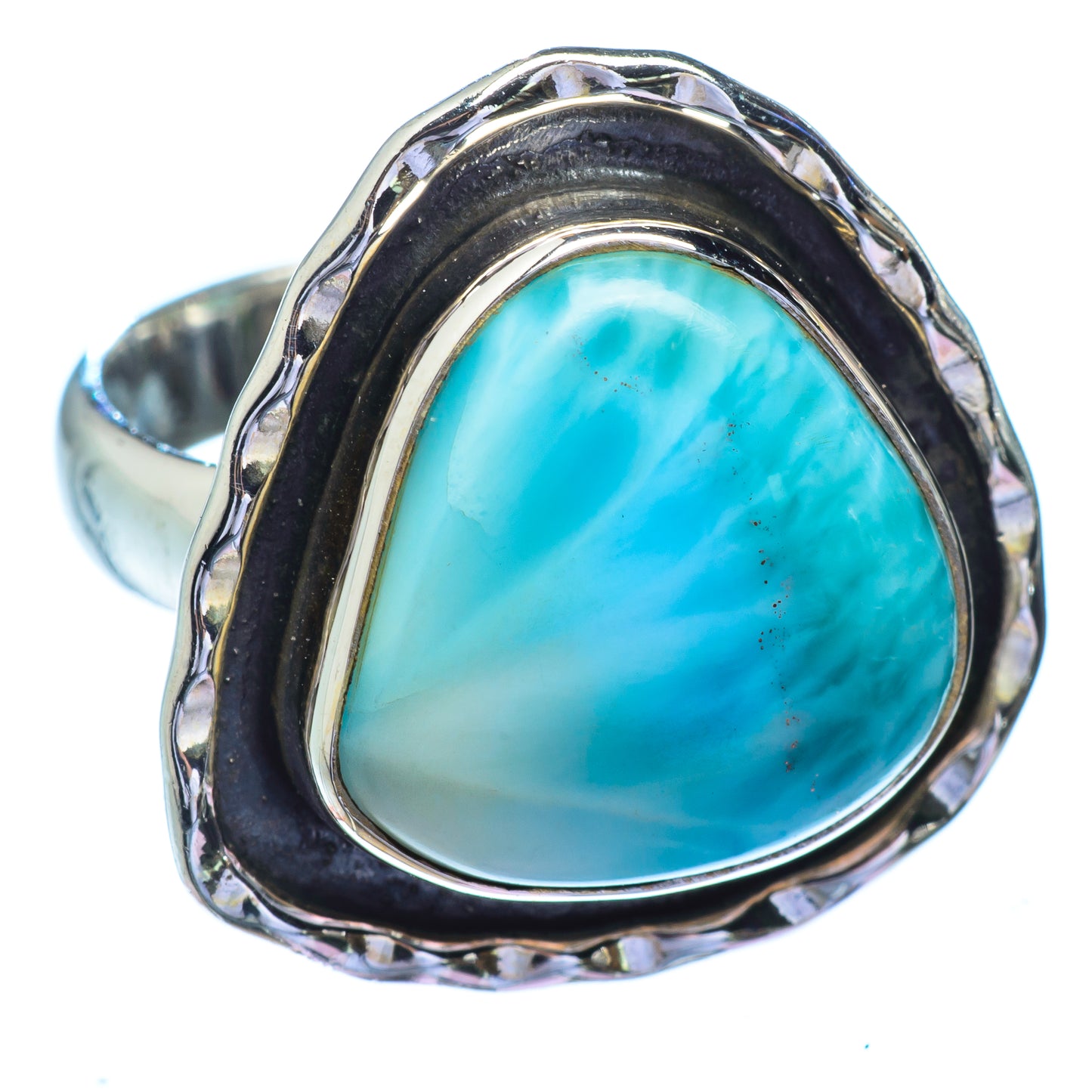 Larimar Rings handcrafted by Ana Silver Co - RING4872