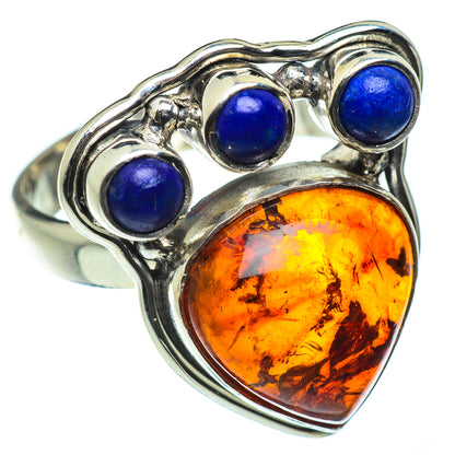 Baltic Amber Rings handcrafted by Ana Silver Co - RING48946