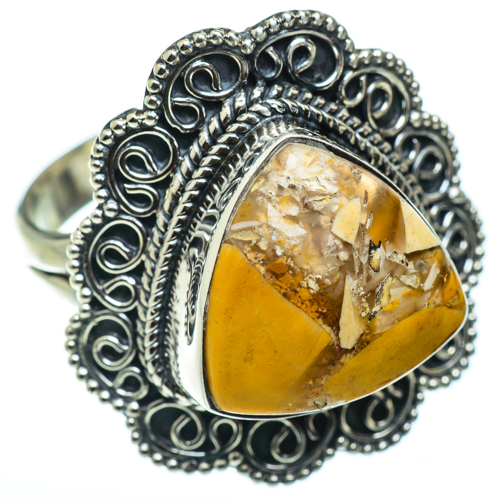 Brecciated Mookaite Rings handcrafted by Ana Silver Co - RING49007