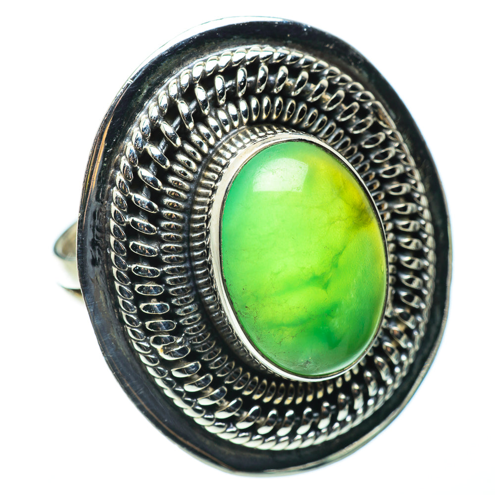 Chrysoprase Rings handcrafted by Ana Silver Co - RING49071