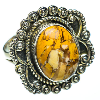 Brecciated Mookaite Rings handcrafted by Ana Silver Co - RING49103