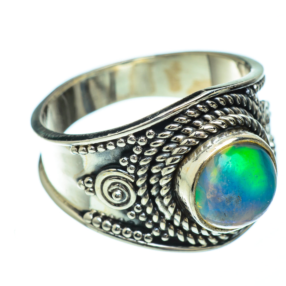 Ethiopian Opal Rings handcrafted by Ana Silver Co - RING49119
