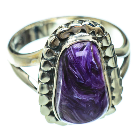 Charoite Rings handcrafted by Ana Silver Co - RING49179