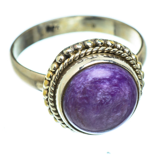 Charoite Rings handcrafted by Ana Silver Co - RING49274