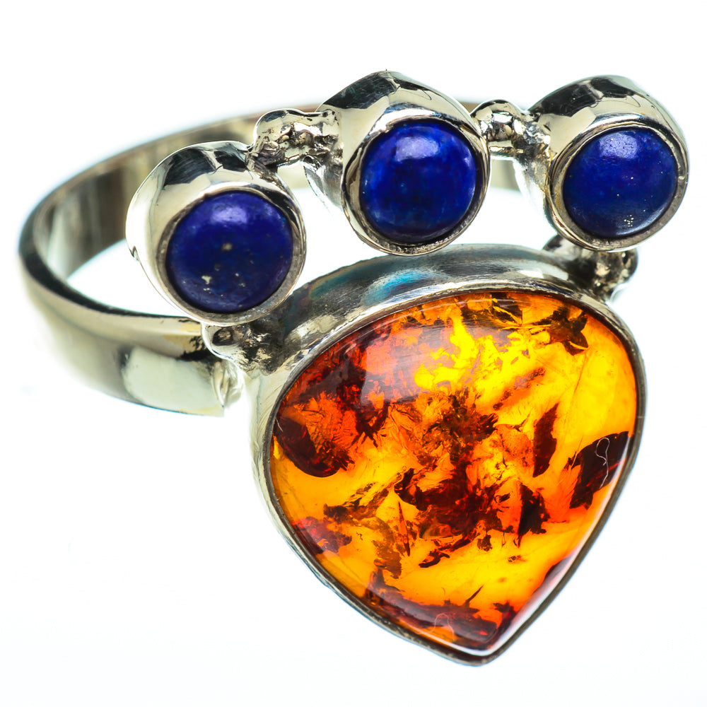 Baltic Amber Rings handcrafted by Ana Silver Co - RING49322