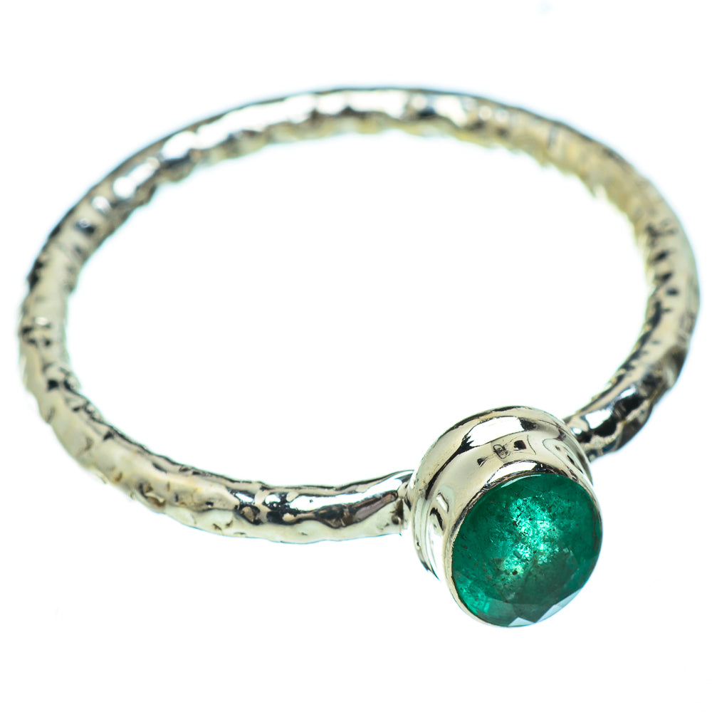 Zambian Emerald Rings handcrafted by Ana Silver Co - RING49364