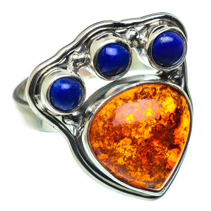 Baltic Amber Rings handcrafted by Ana Silver Co - RING49503
