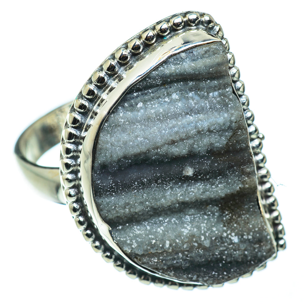 Desert Druzy Rings handcrafted by Ana Silver Co - RING49521