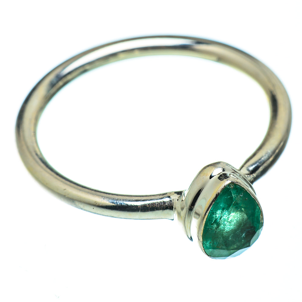 Zambian Emerald Rings handcrafted by Ana Silver Co - RING49534