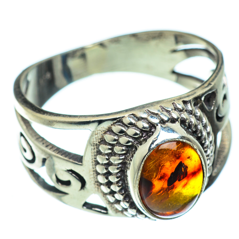 Baltic Amber Rings handcrafted by Ana Silver Co - RING49538
