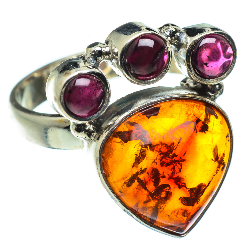 Baltic Amber Rings handcrafted by Ana Silver Co - RING49539