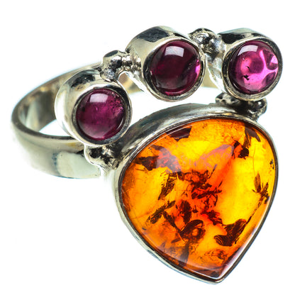 Baltic Amber Rings handcrafted by Ana Silver Co - RING49539
