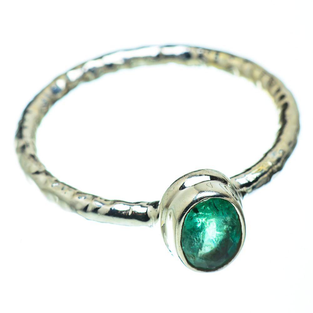 Zambian Emerald Rings handcrafted by Ana Silver Co - RING49567