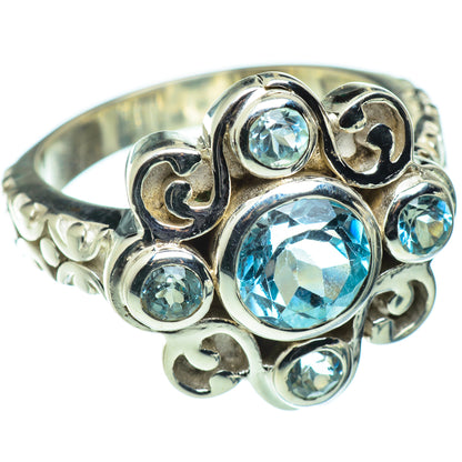Blue Topaz Rings handcrafted by Ana Silver Co - RING49602