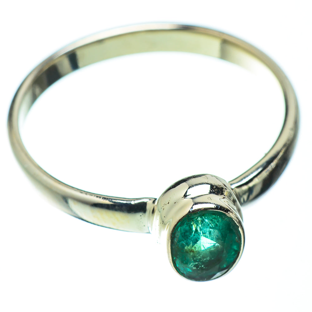 Zambian Emerald Rings handcrafted by Ana Silver Co - RING49674