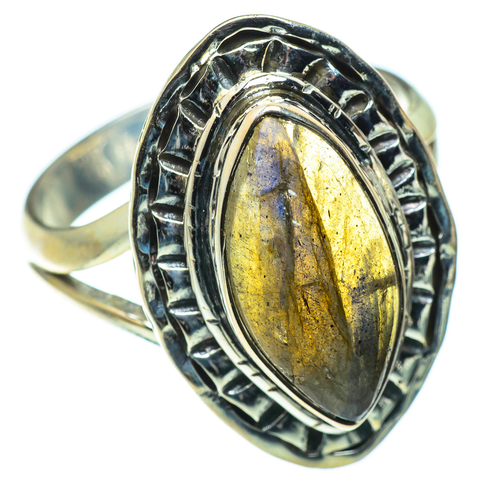 Labradorite Rings handcrafted by Ana Silver Co - RING49739