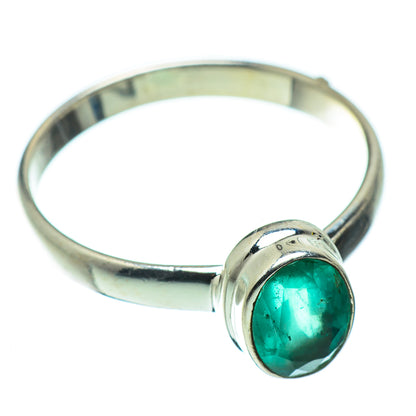 Zambian Emerald Rings handcrafted by Ana Silver Co - RING49741