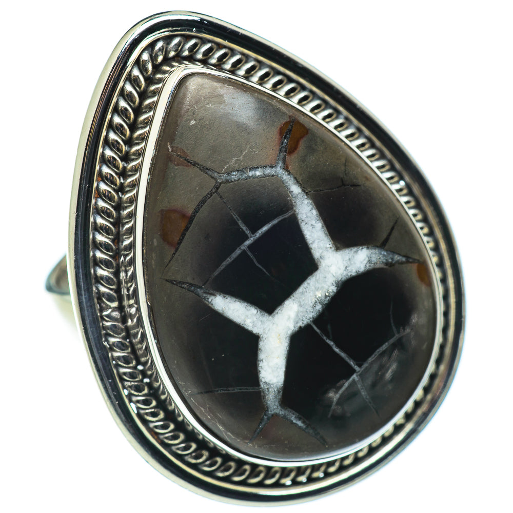 Septarian Geode Rings handcrafted by Ana Silver Co - RING49874