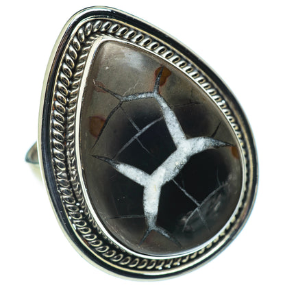 Septarian Geode Rings handcrafted by Ana Silver Co - RING49874