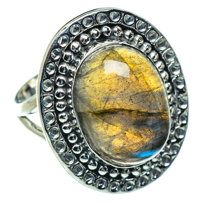 Labradorite Rings handcrafted by Ana Silver Co - RING49887