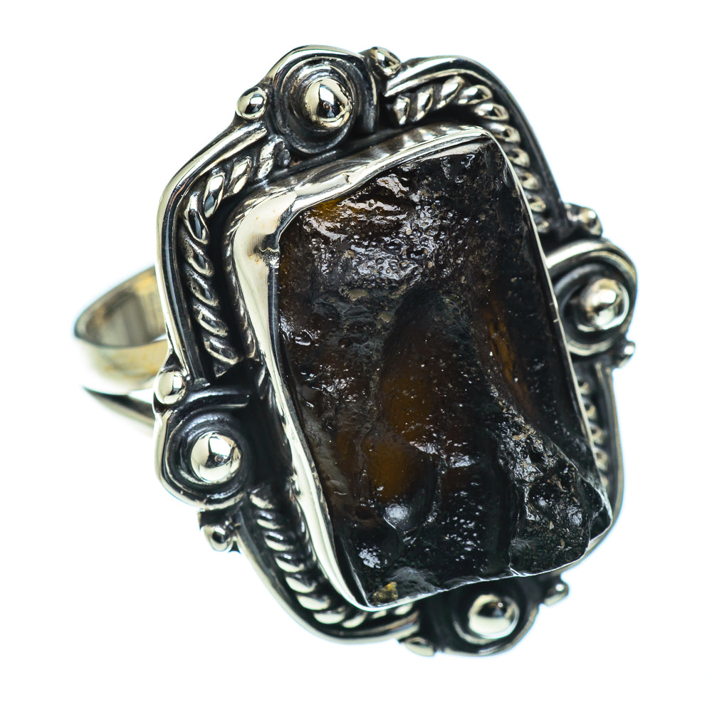 Tektite Rings handcrafted by Ana Silver Co - RING49911
