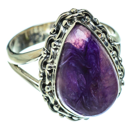 Charoite Rings handcrafted by Ana Silver Co - RING49975