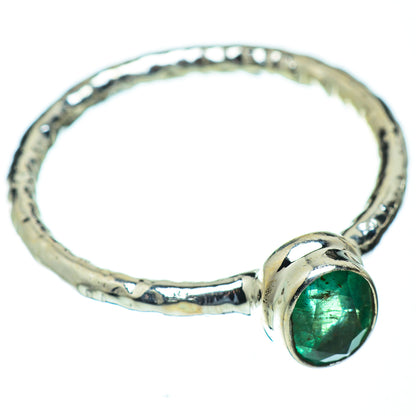 Zambian Emerald Rings handcrafted by Ana Silver Co - RING49994