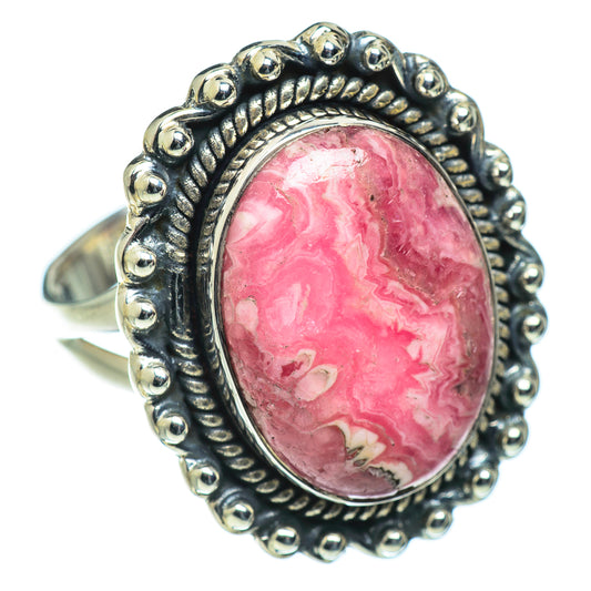 Rhodochrosite Rings handcrafted by Ana Silver Co - RING50003