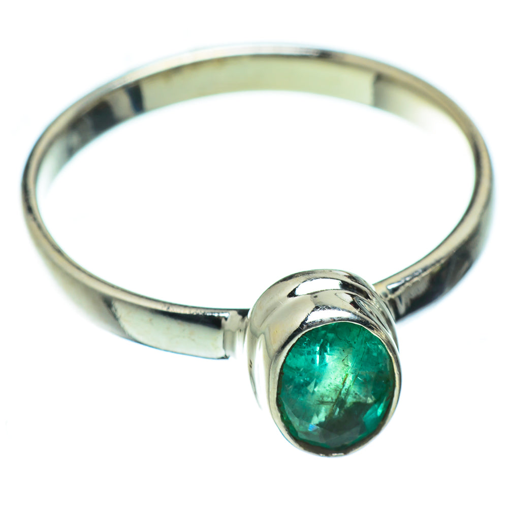 Zambian Emerald Rings handcrafted by Ana Silver Co - RING50022