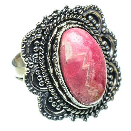 Rhodochrosite Rings handcrafted by Ana Silver Co - RING50032