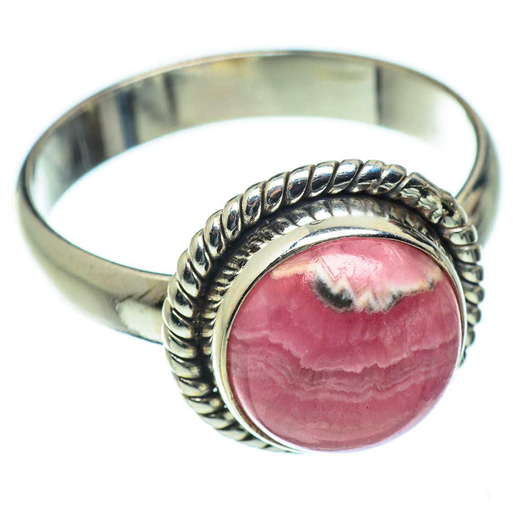 Rhodochrosite Rings handcrafted by Ana Silver Co - RING50033