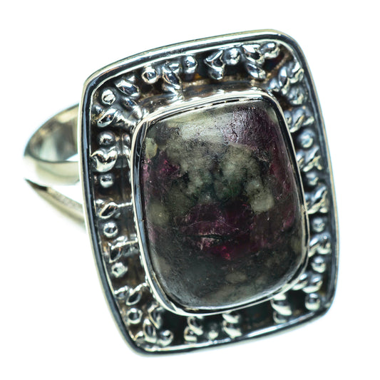 Russian Eudialyte Rings handcrafted by Ana Silver Co - RING50065