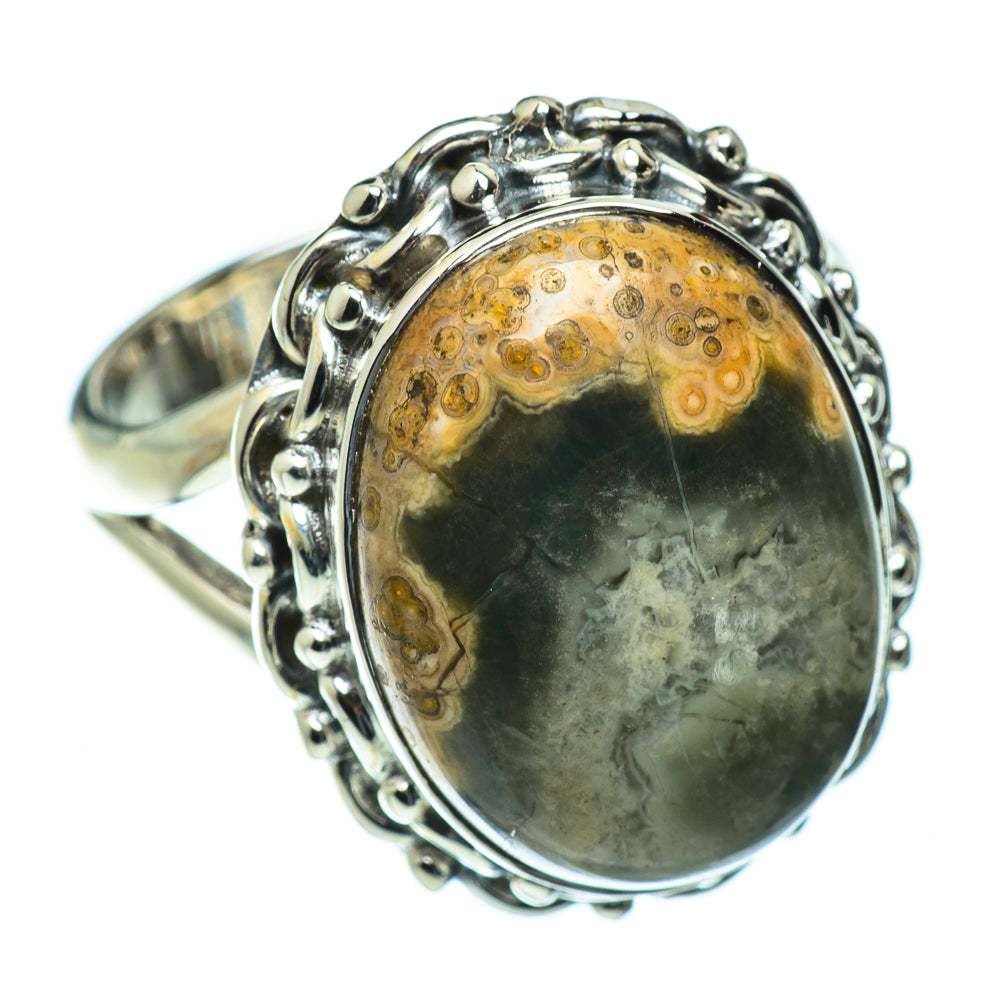 Ocean Jasper Rings handcrafted by Ana Silver Co - RING50101