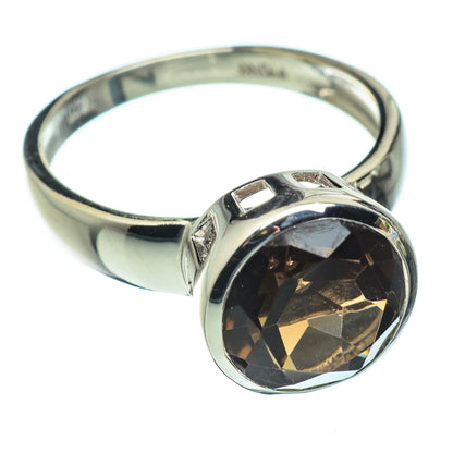 Smoky Quartz Rings handcrafted by Ana Silver Co - RING50113