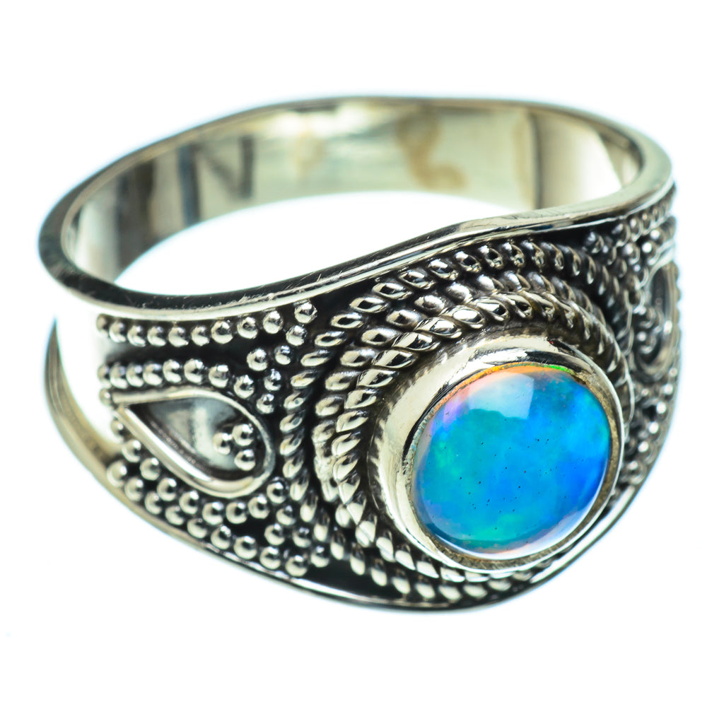 Ethiopian Opal Rings handcrafted by Ana Silver Co - RING50127