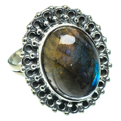 Labradorite Rings handcrafted by Ana Silver Co - RING50129