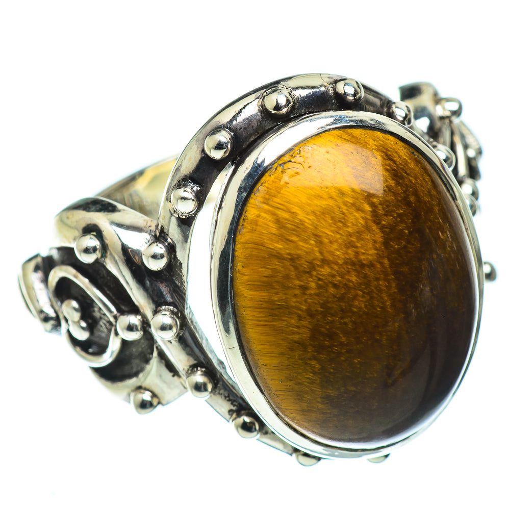 Tiger Eye Rings handcrafted by Ana Silver Co - RING50160