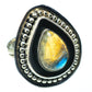Labradorite Rings handcrafted by Ana Silver Co - RING50218