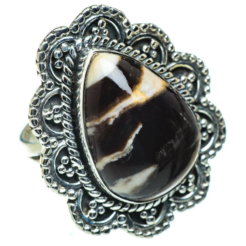 Peanut Wood Jasper Rings handcrafted by Ana Silver Co - RING50235